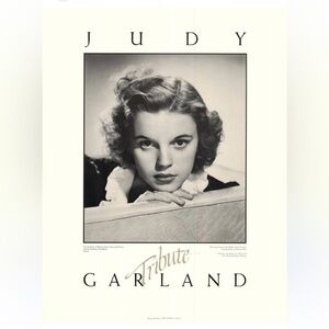 Judy Garland print 22” x 28” vintage